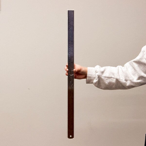 STAINLESS STEEL GRADUATION 24-INCH RULER